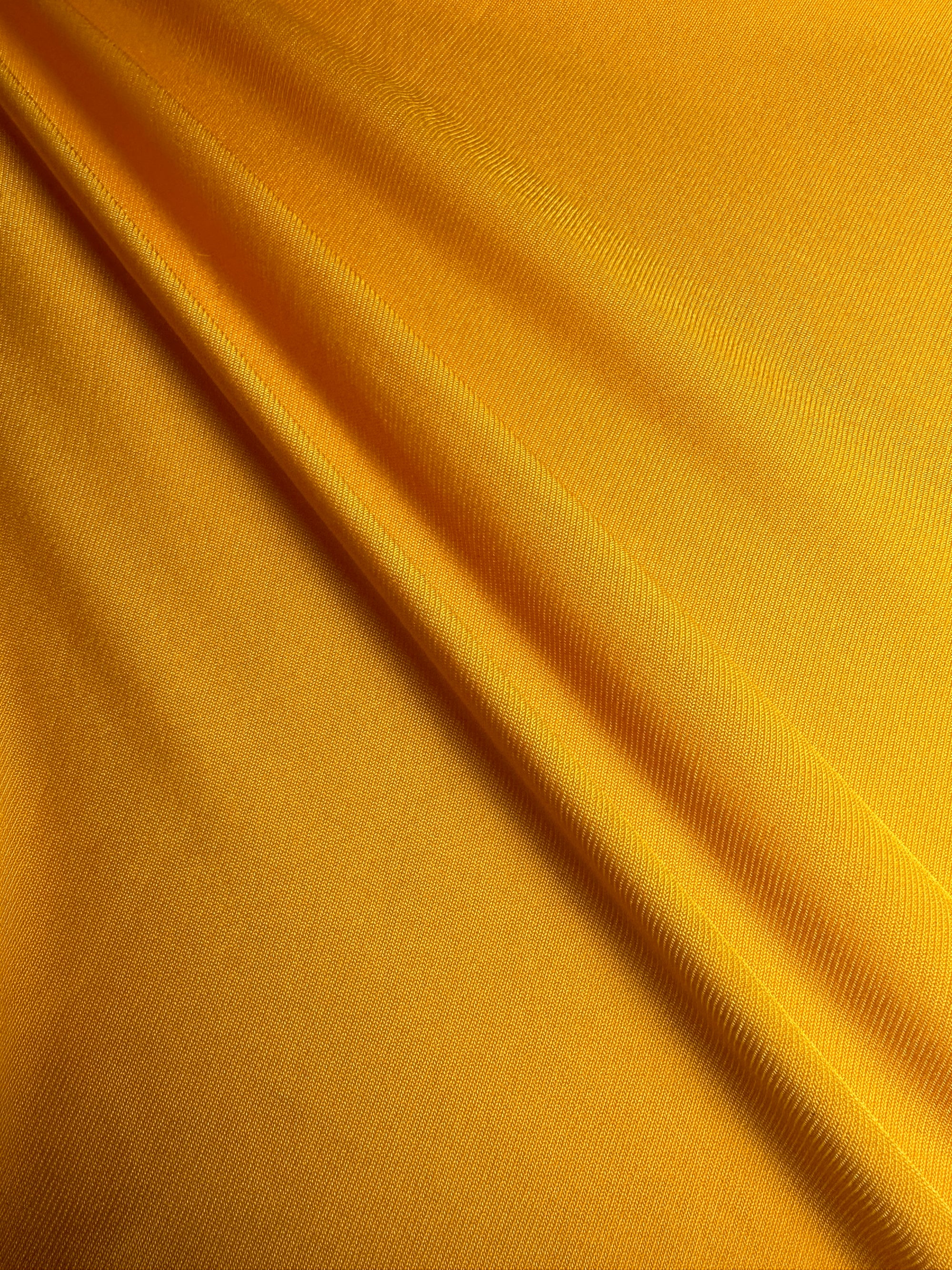 Golden Yellow Rib Spandex