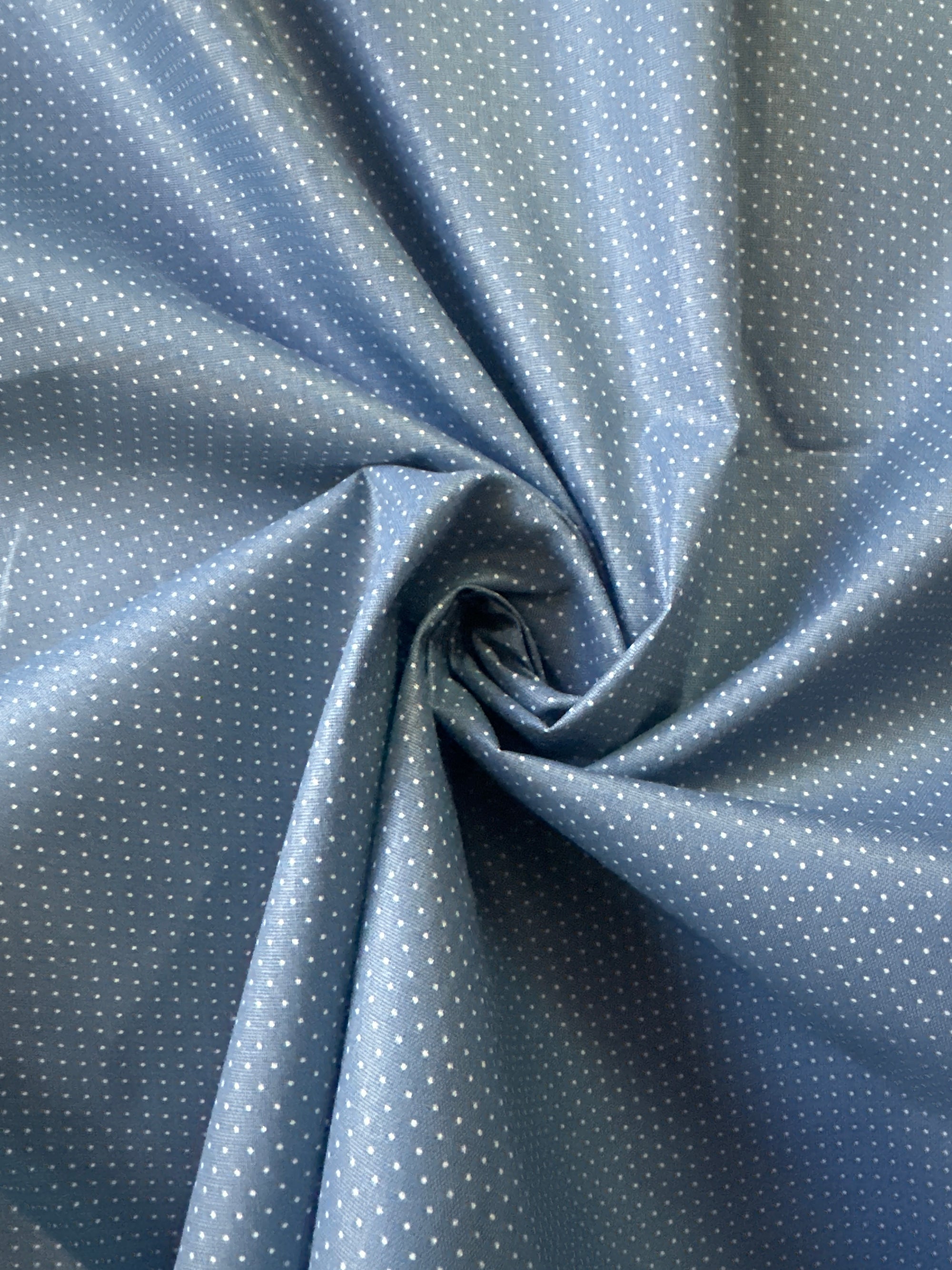 Ash Blue Polka Dot