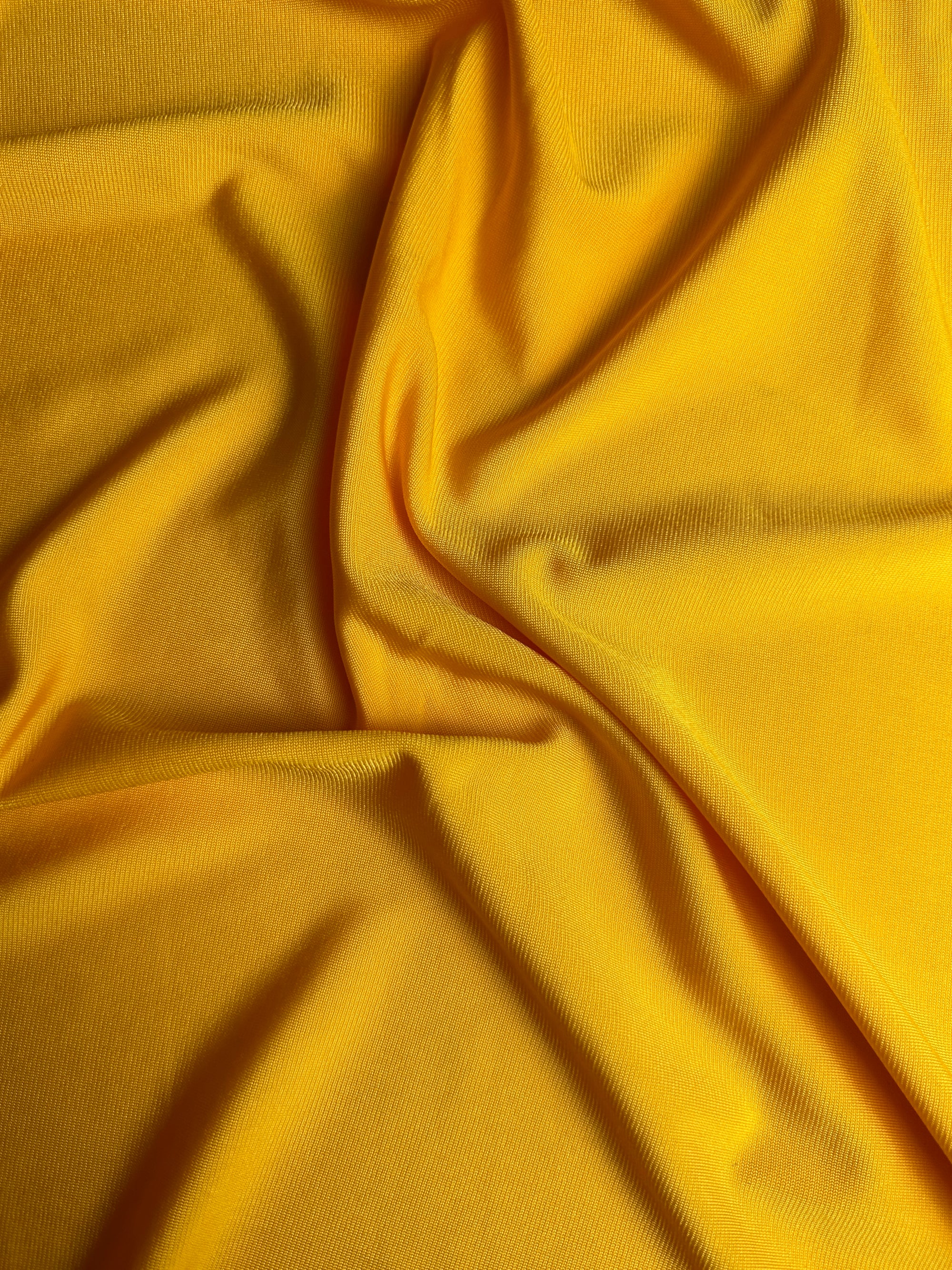 Golden Yellow Rib Spandex