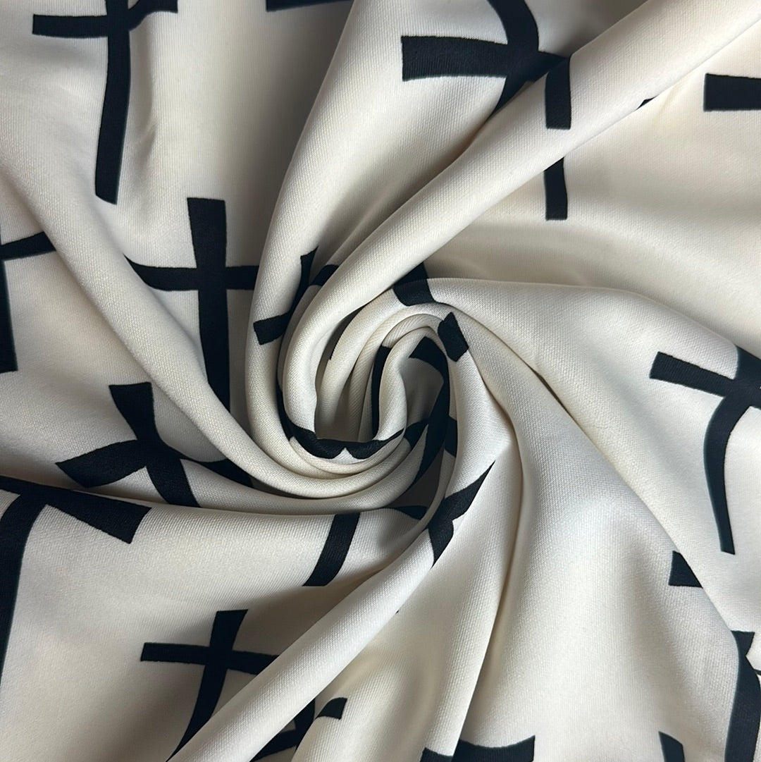 White and Black Cross