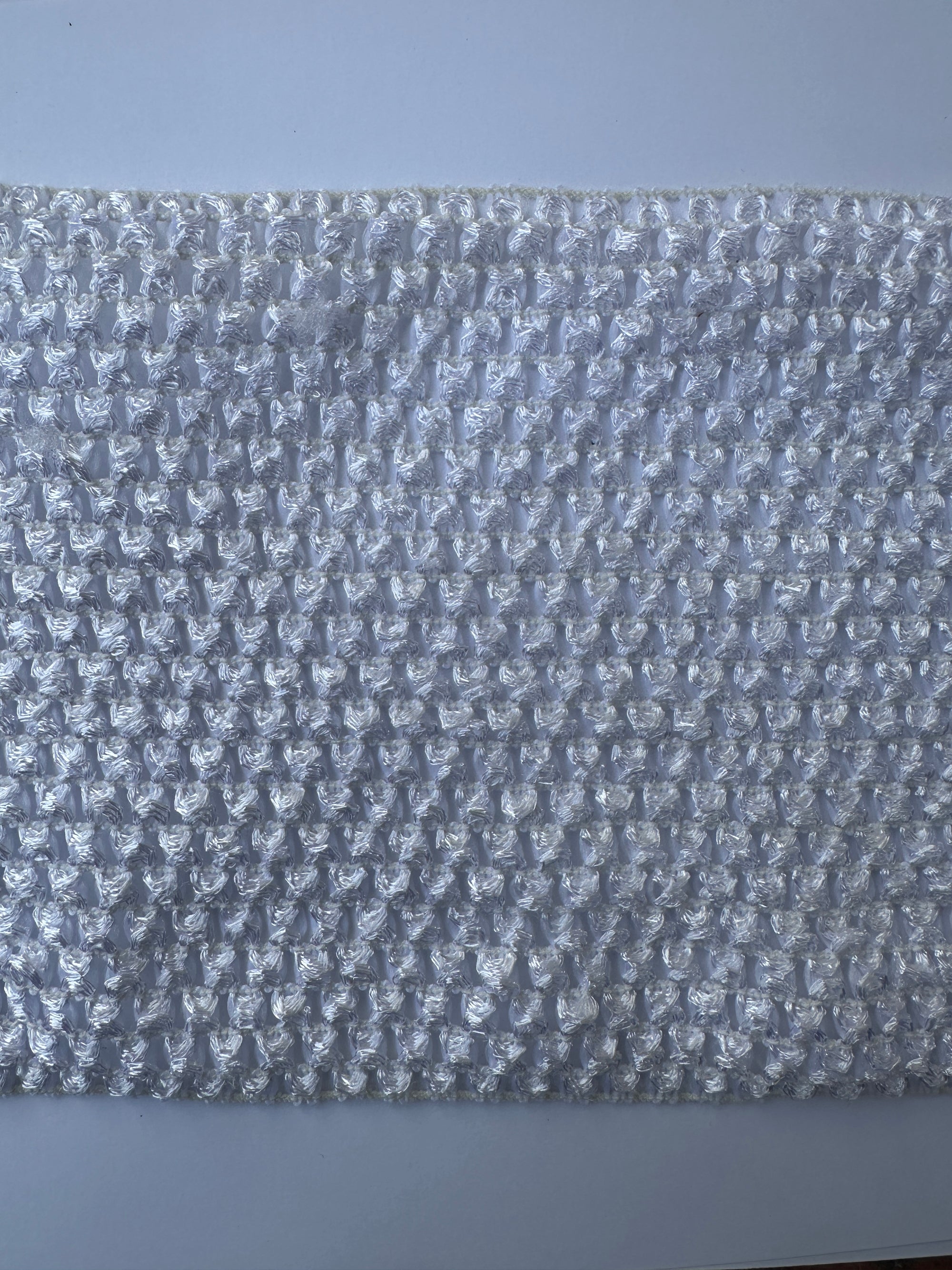 White Crochet Knit Trim