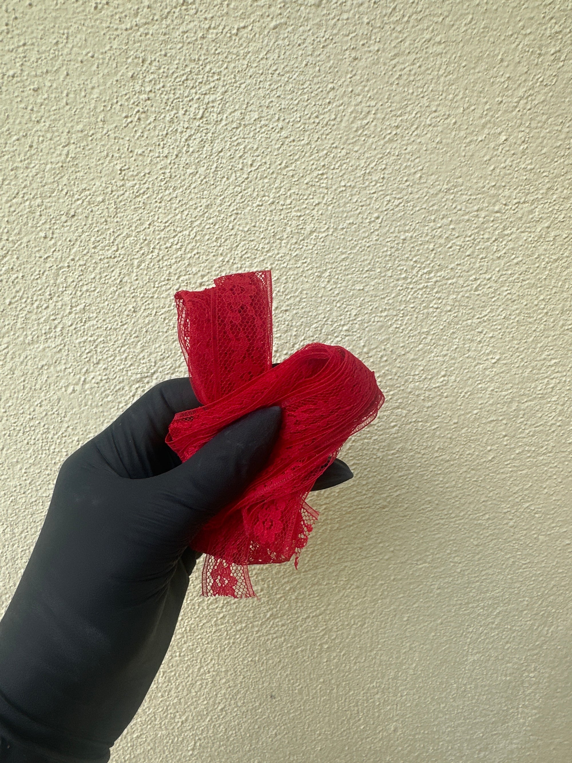 Warm Red Extra Wide Flex Lace Hem Tape