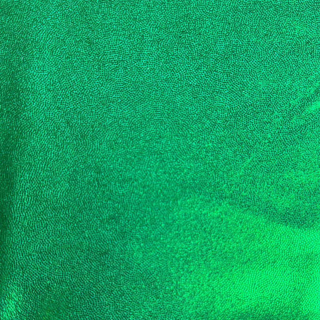 Neon Green Foil Spandex