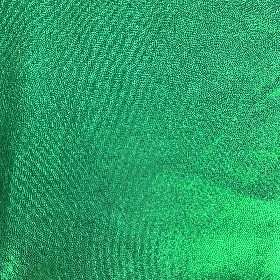 Neon Green Foil Spandex
