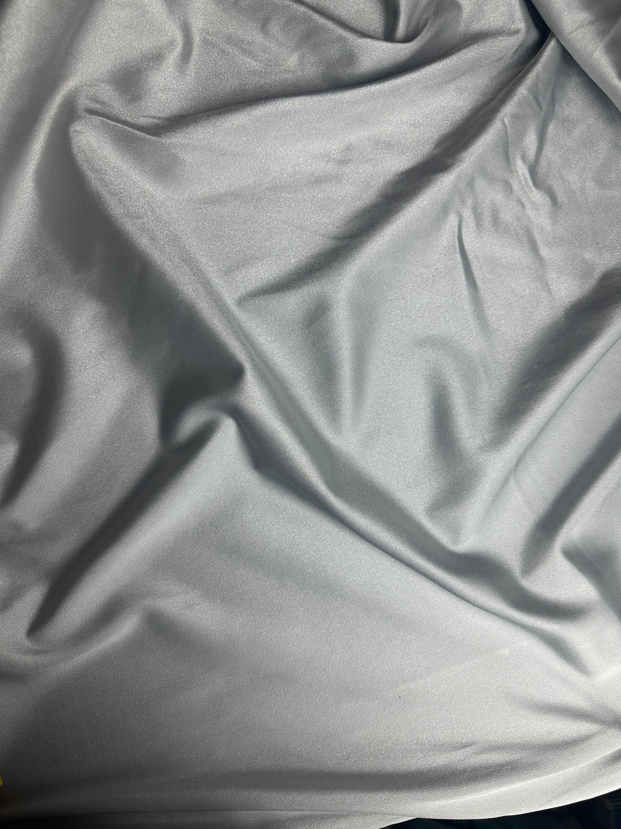 Silver Shimmer Interlock Knit