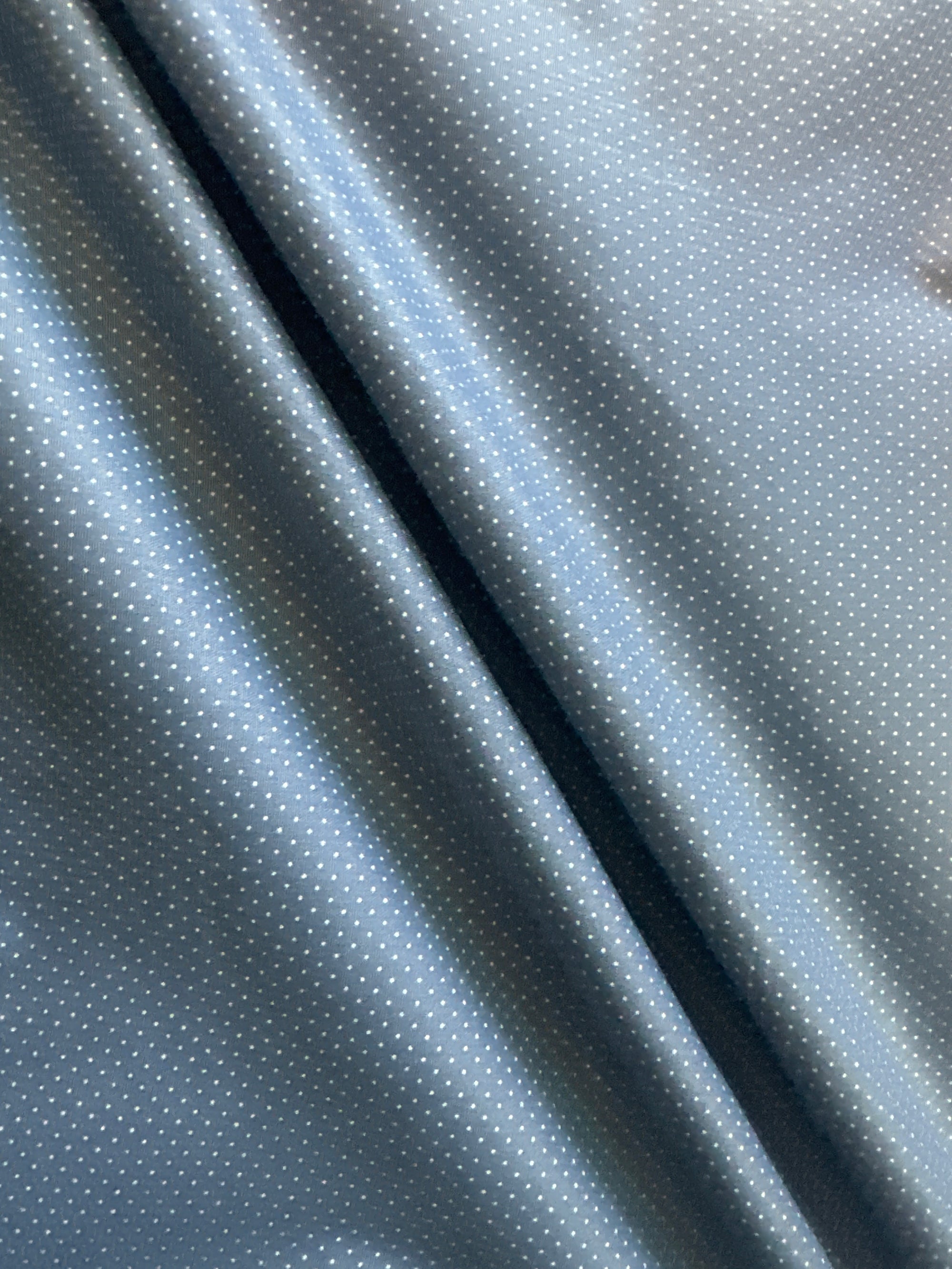 Ash Blue Polka Dot