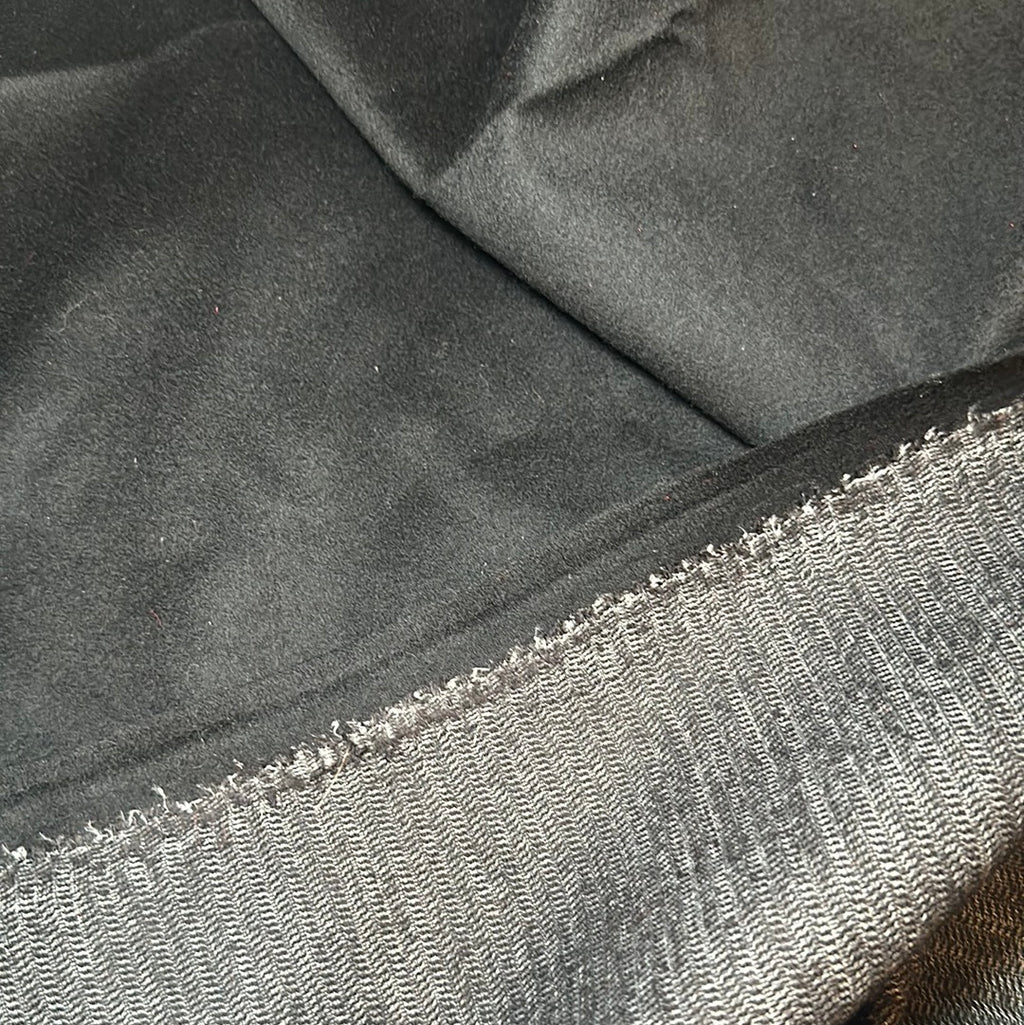 Black Wool Fused Coating