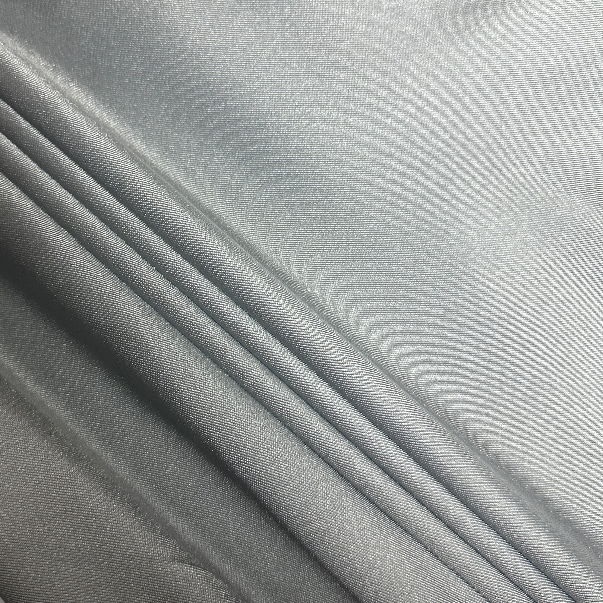 Silver Shimmer Interlock Knit