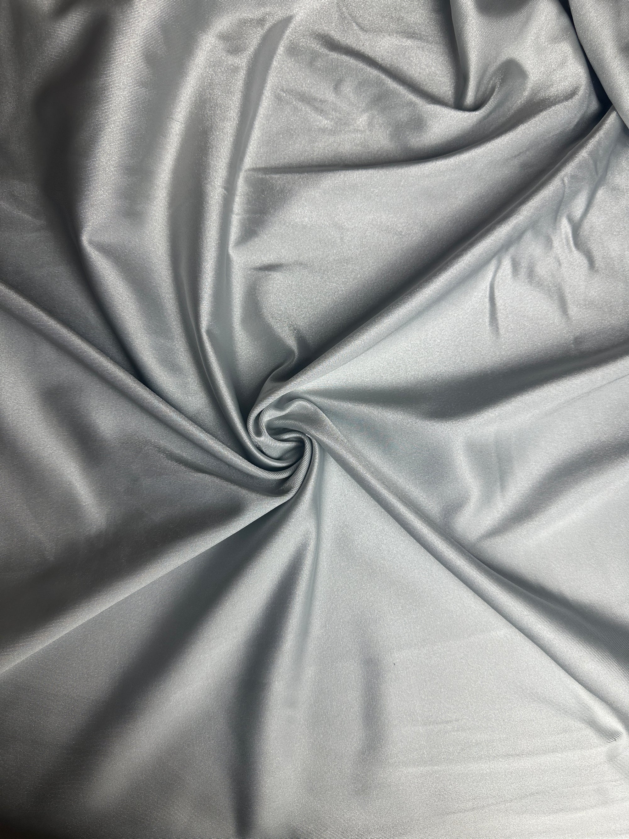 Silver Shimmer Interlock Knit