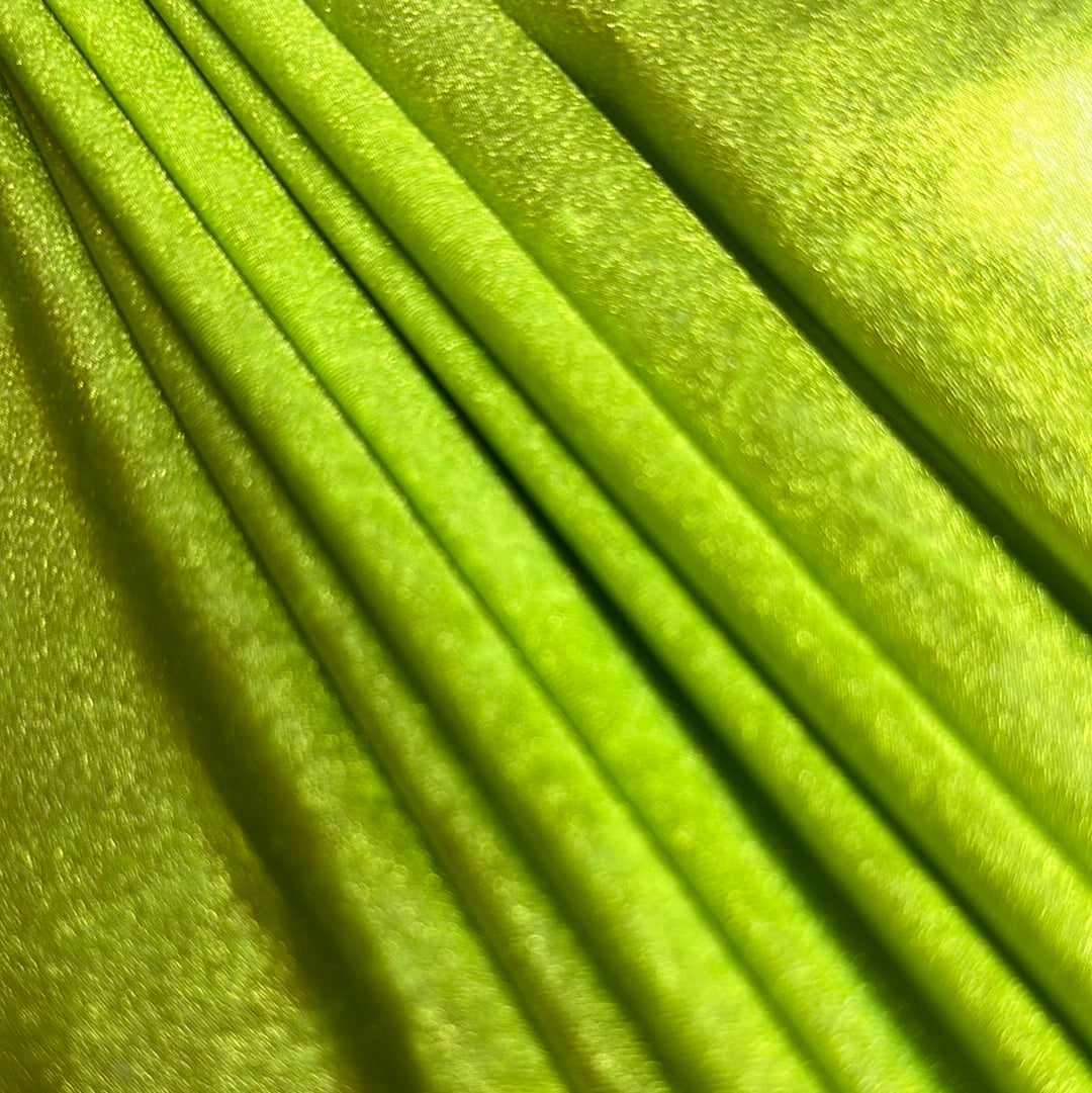 Metallic Kelly Green Spandex