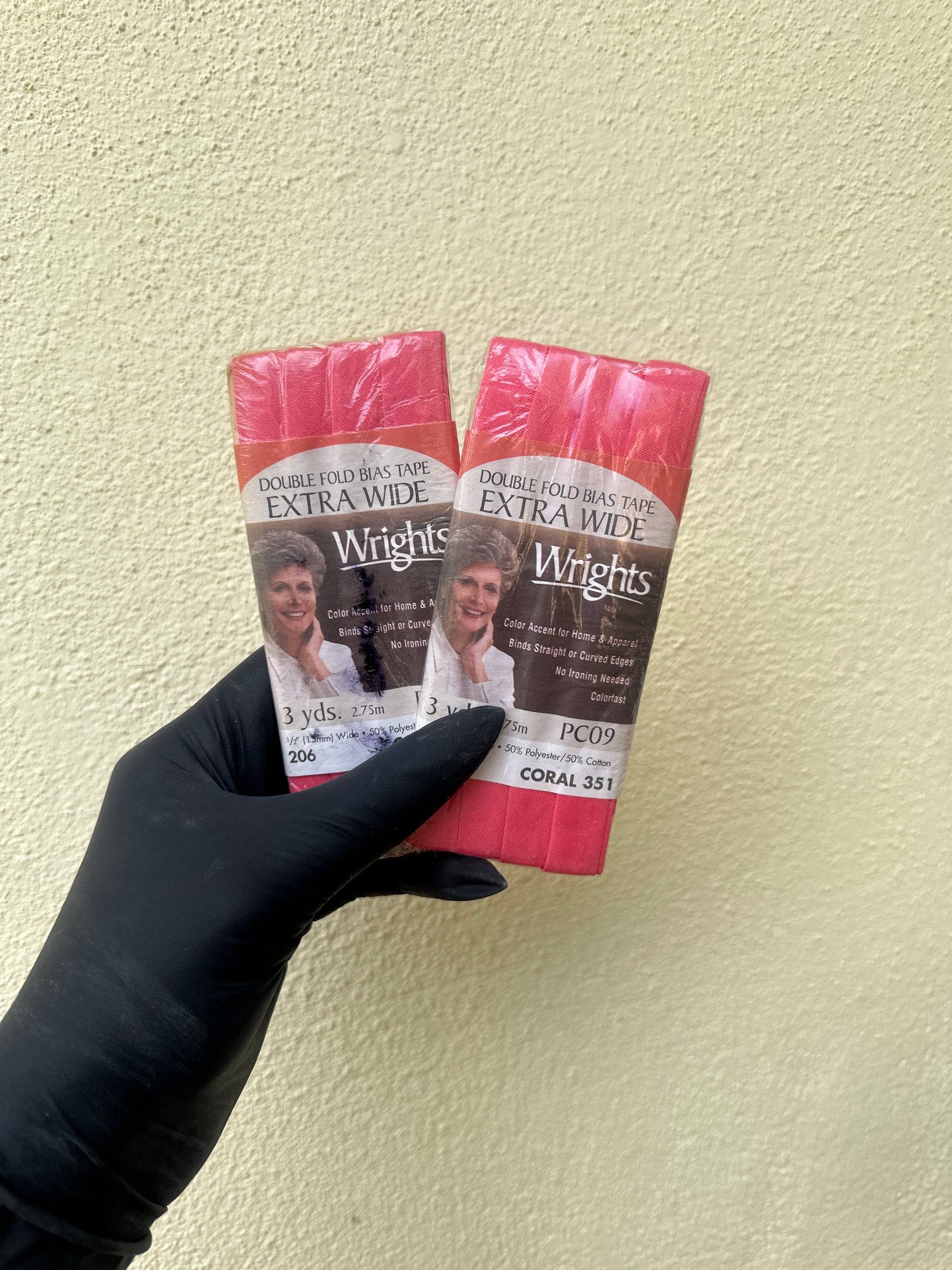 Salmon Extra Wide Double Fold Bias Tape