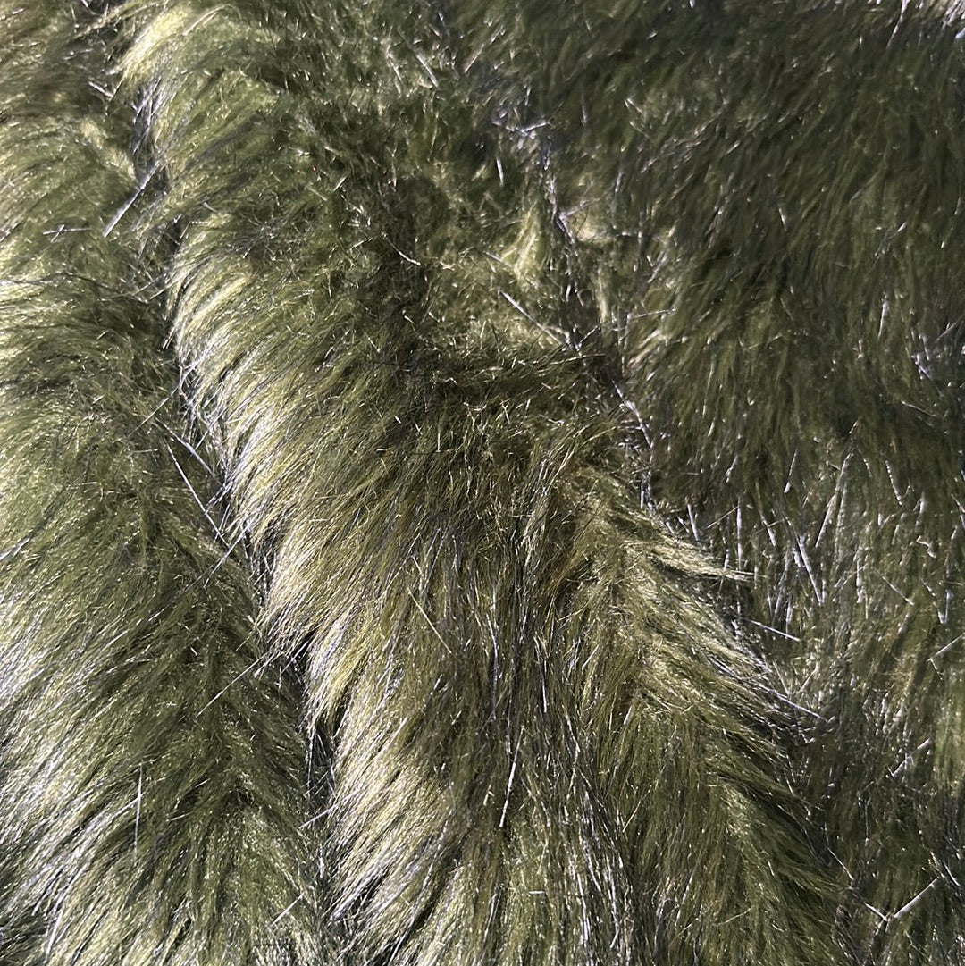 Deep Green Faux Fur