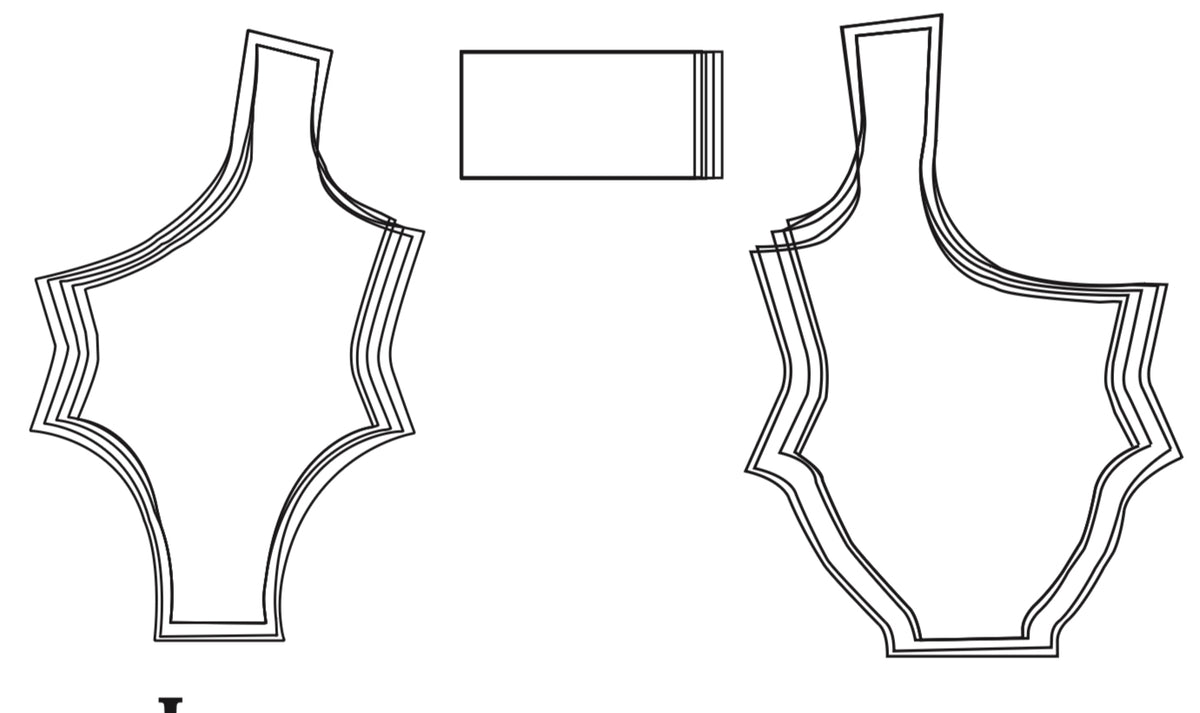 Bandeau  Bodysuit Sewing Pattern