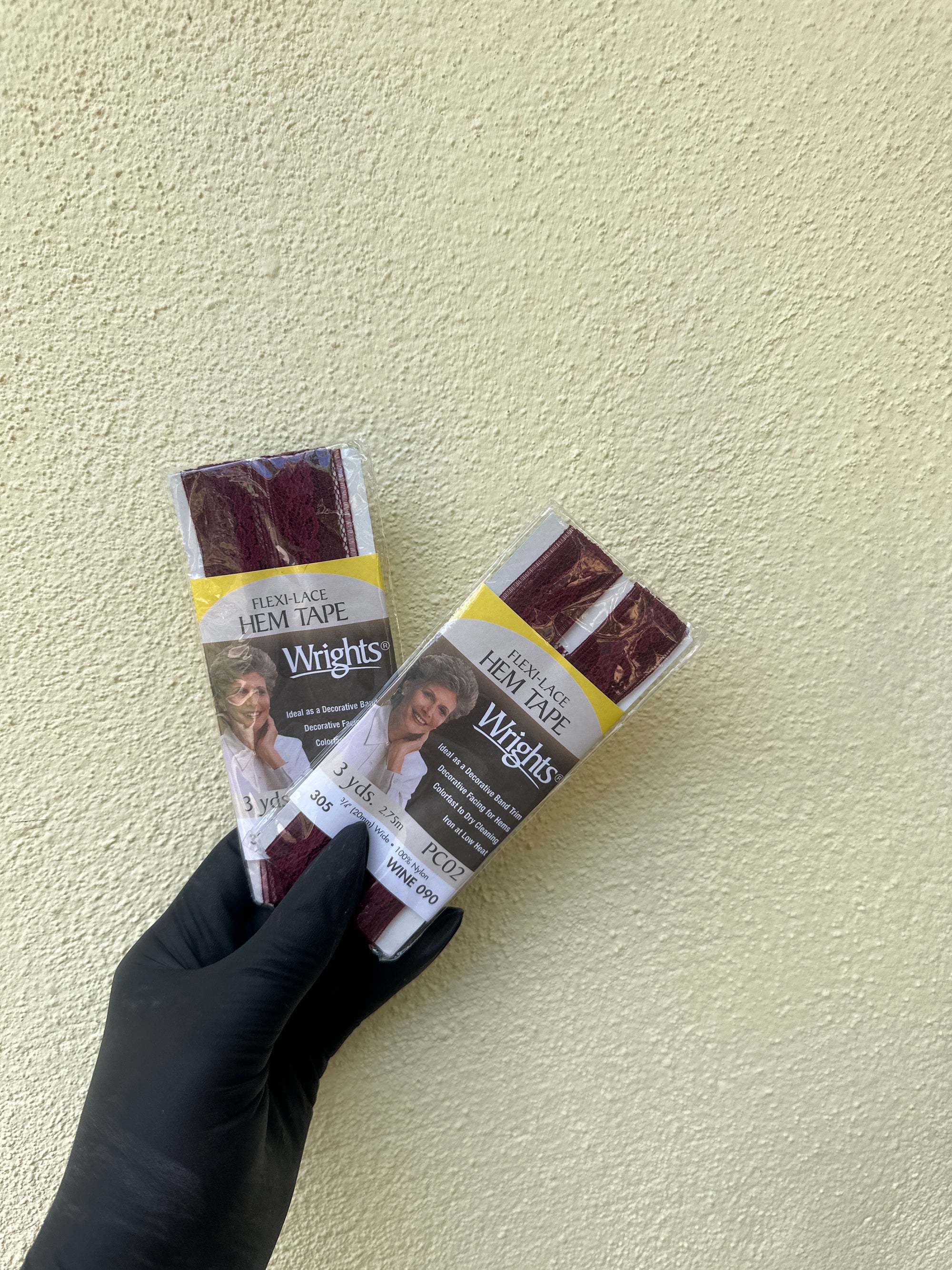 Burgundy Flex-Lace Hem Tape