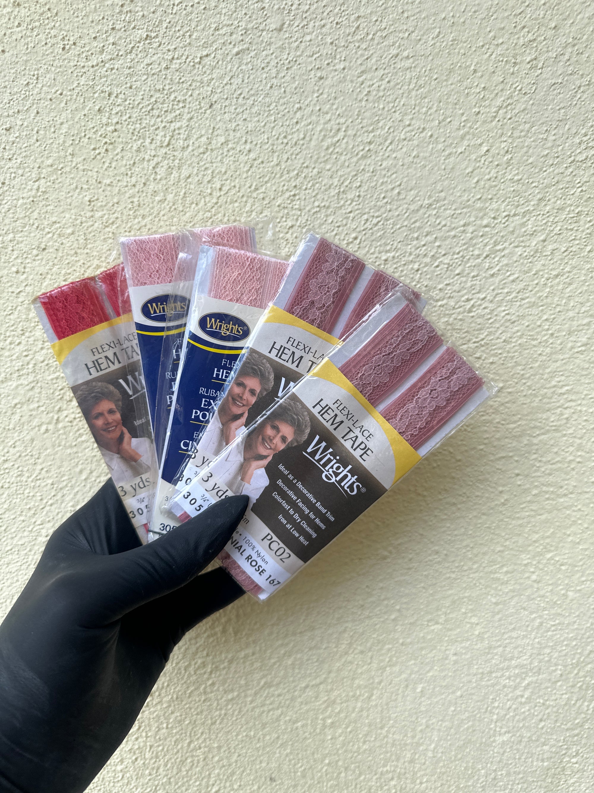 Pink Assorted Flex-Lace Hem Tape