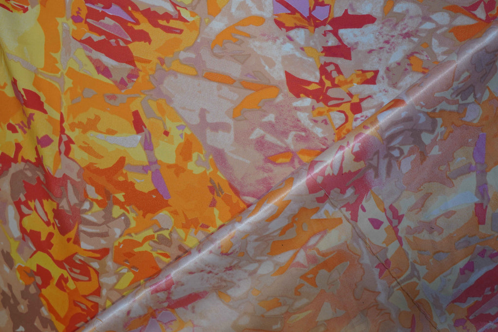 Double-Sided Citrus Crepe Back Satin