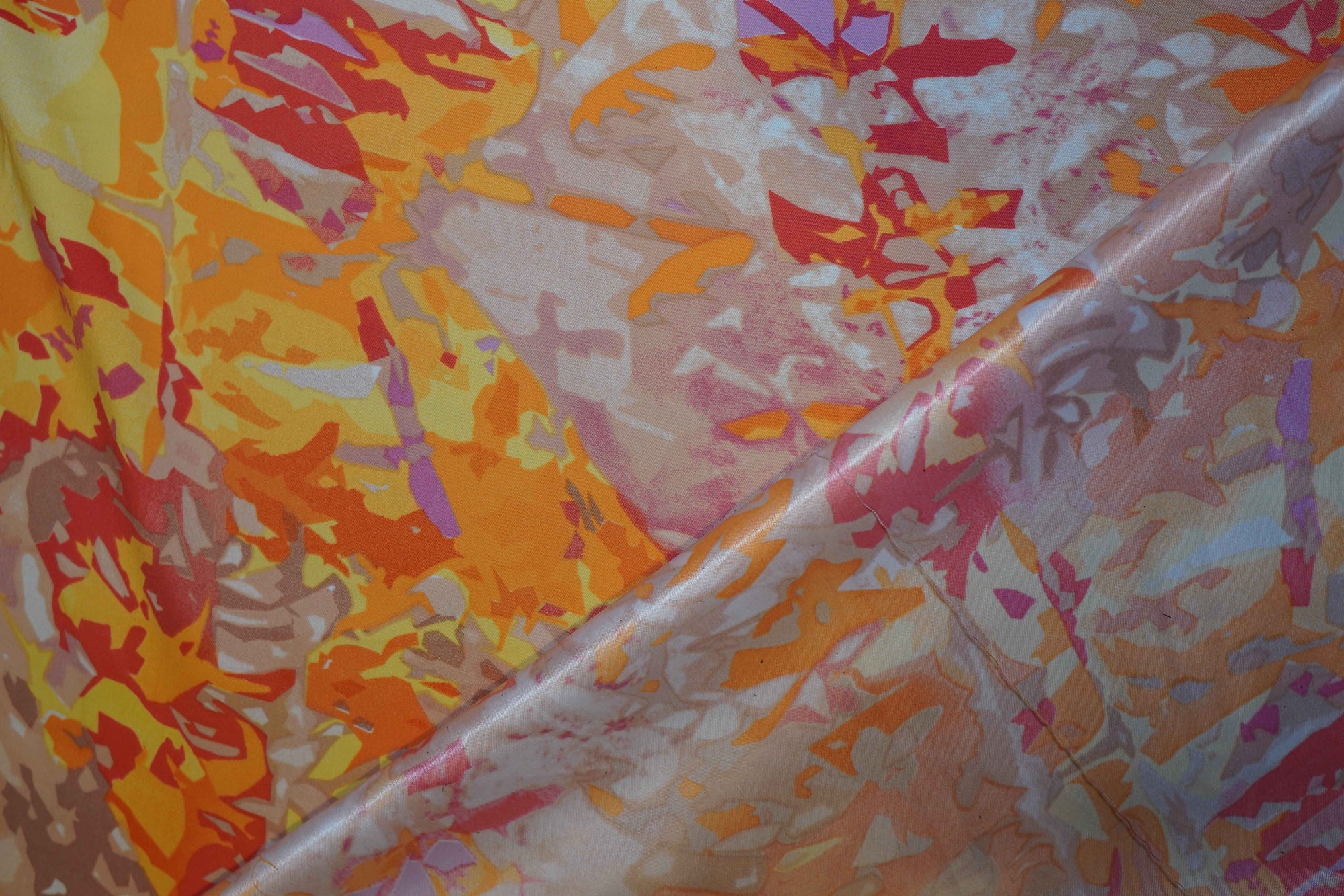 Double-Sided Citrus Crepe Back Satin
