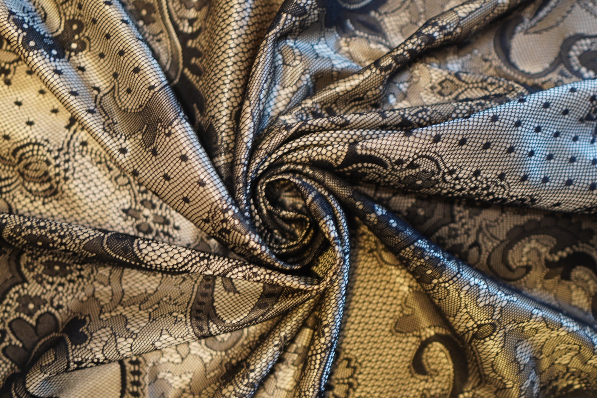 Faux Lace Silk