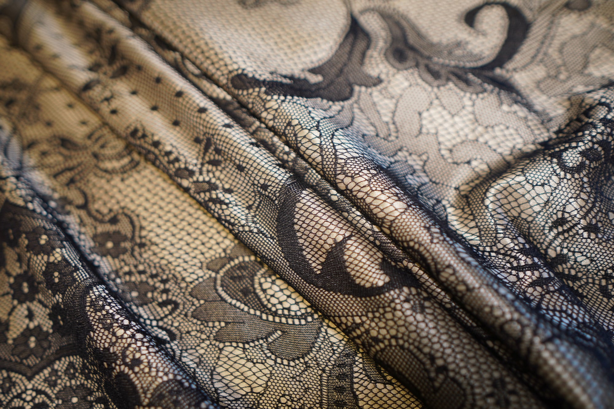 Faux Lace Silk