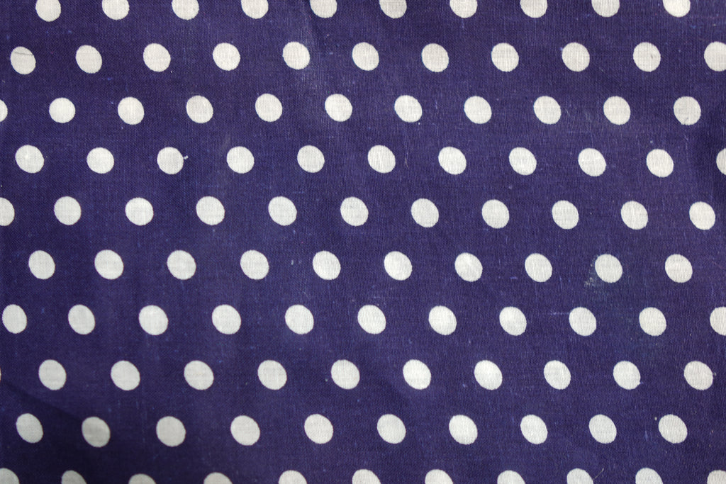 Navy Blue Polka Dot