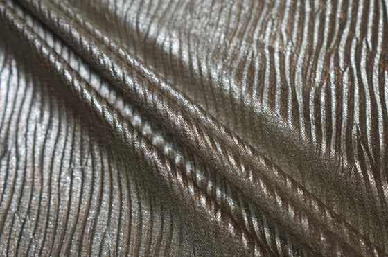 Metallic Silver River Pleats