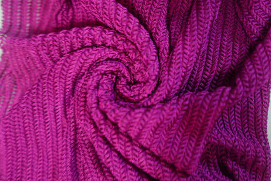 Fuschia Chevron Knit