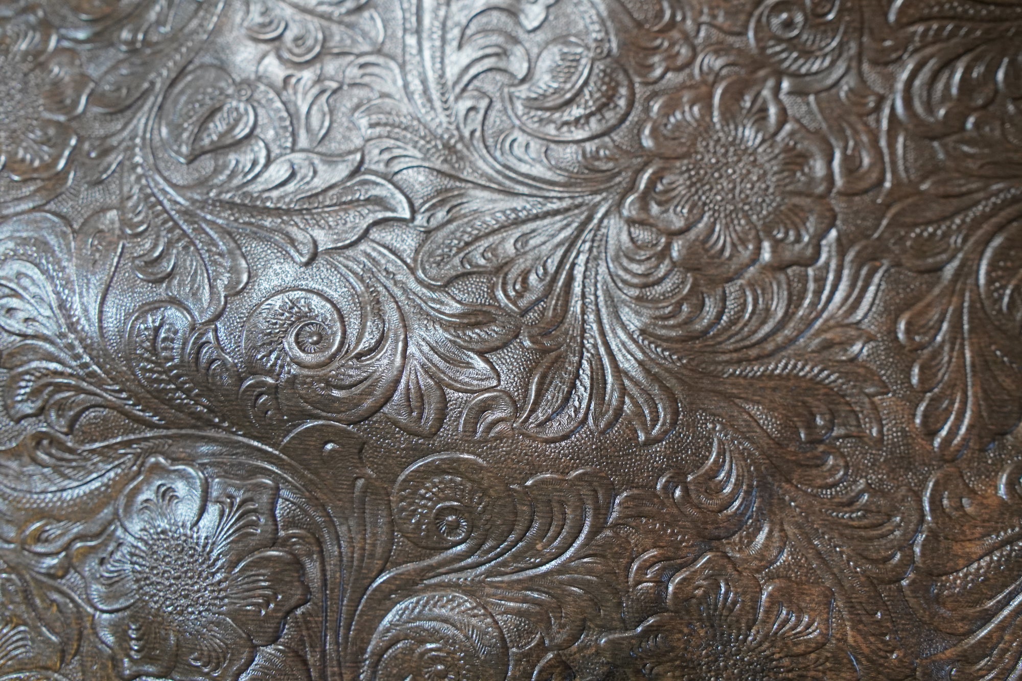 Embossed Chocolate Floral