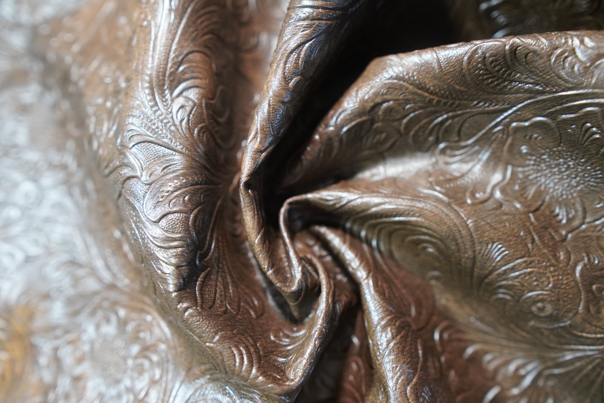 Embossed Chocolate Floral