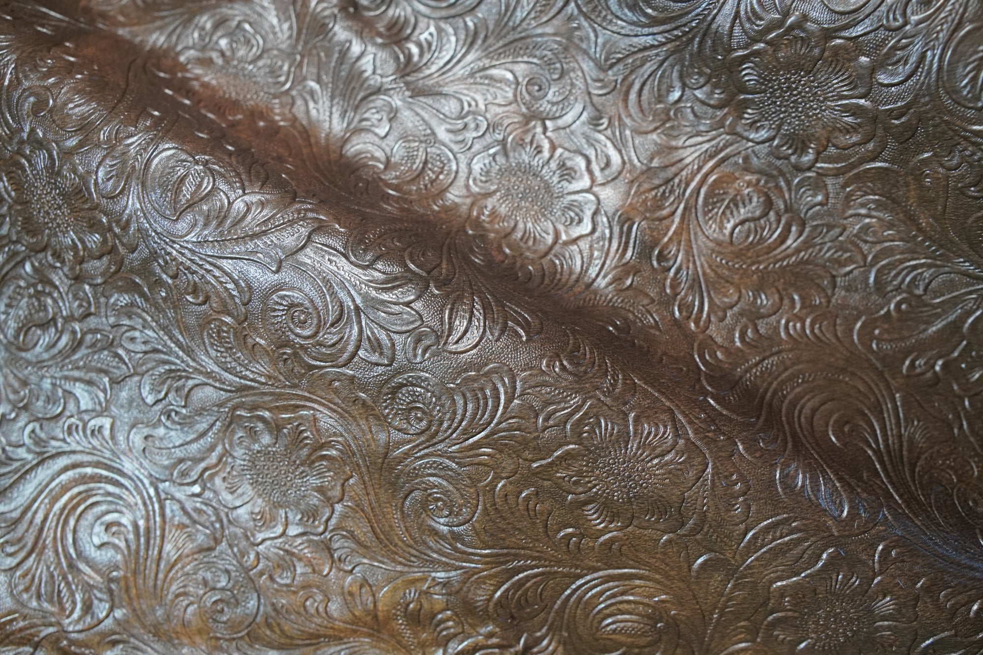 Embossed Chocolate Floral