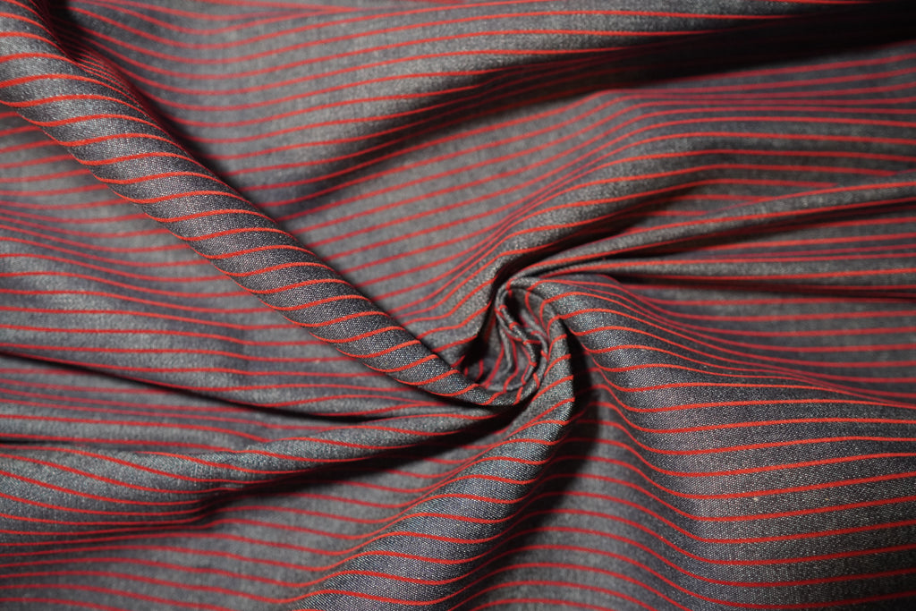 Red Thing Stripped Denim