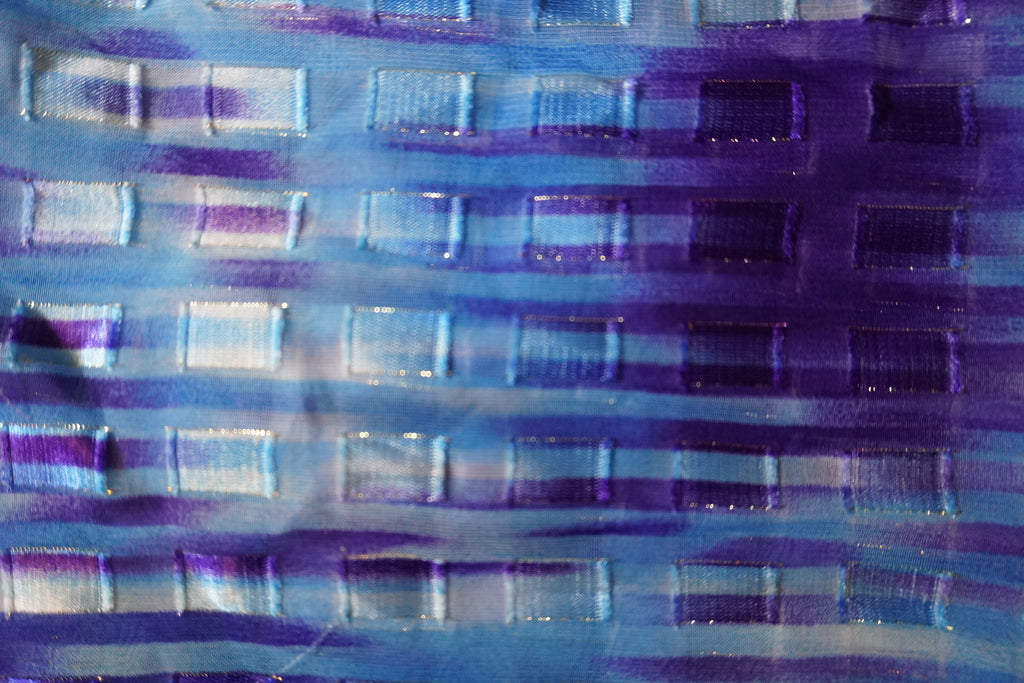 Grid Blue Watercolor