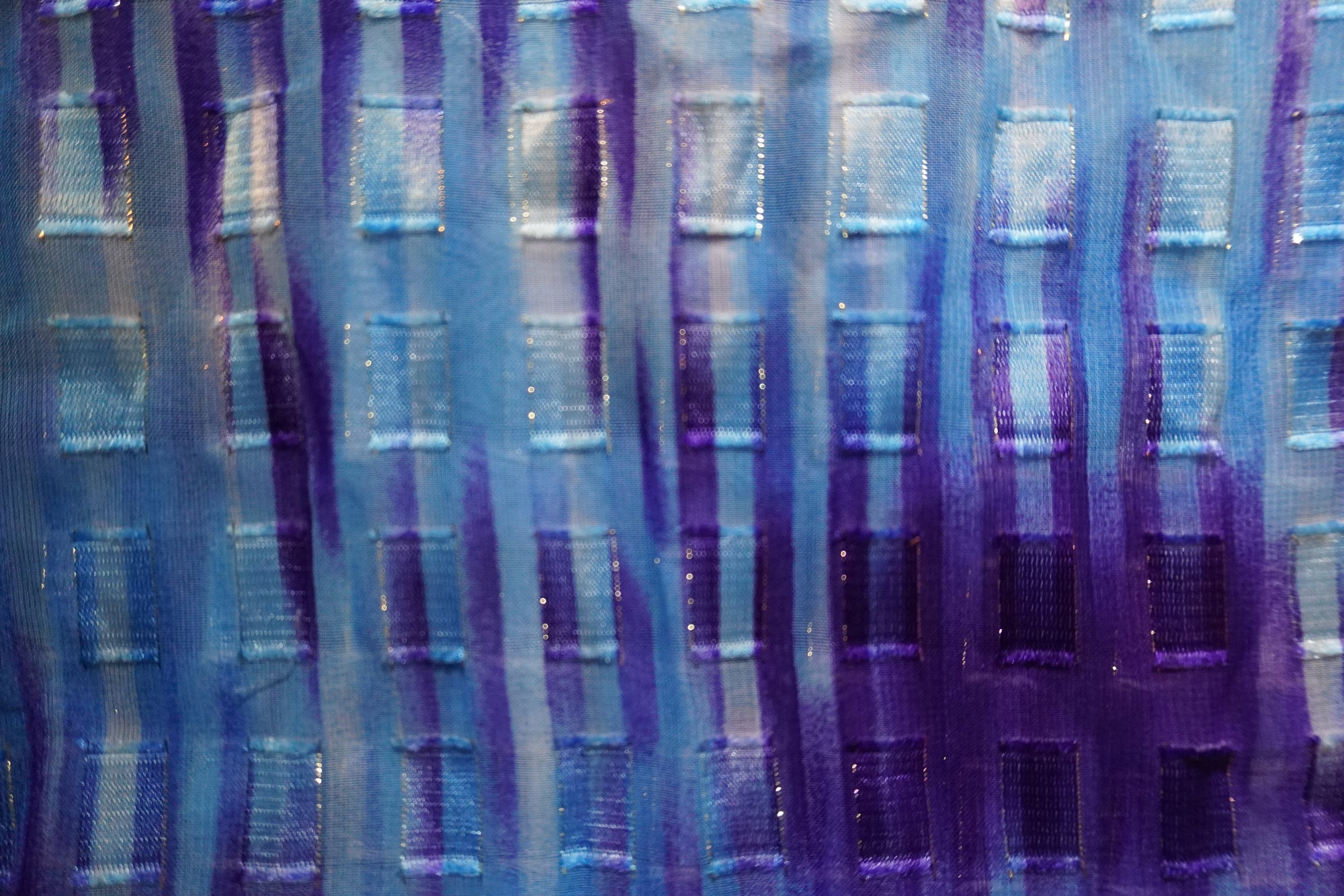 Grid Blue Watercolor