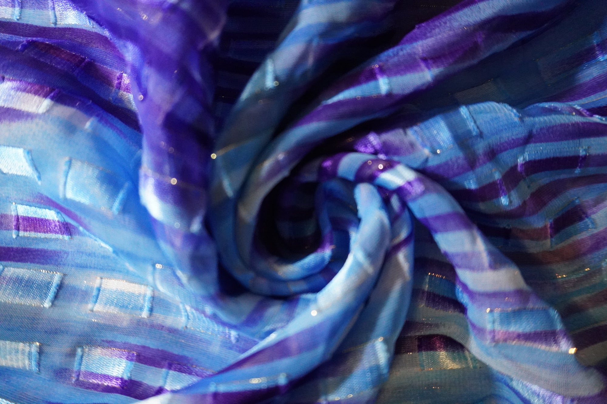 Grid Blue Watercolor