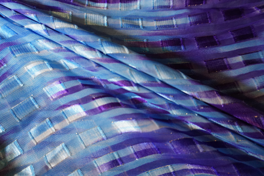 Grid Blue Watercolor