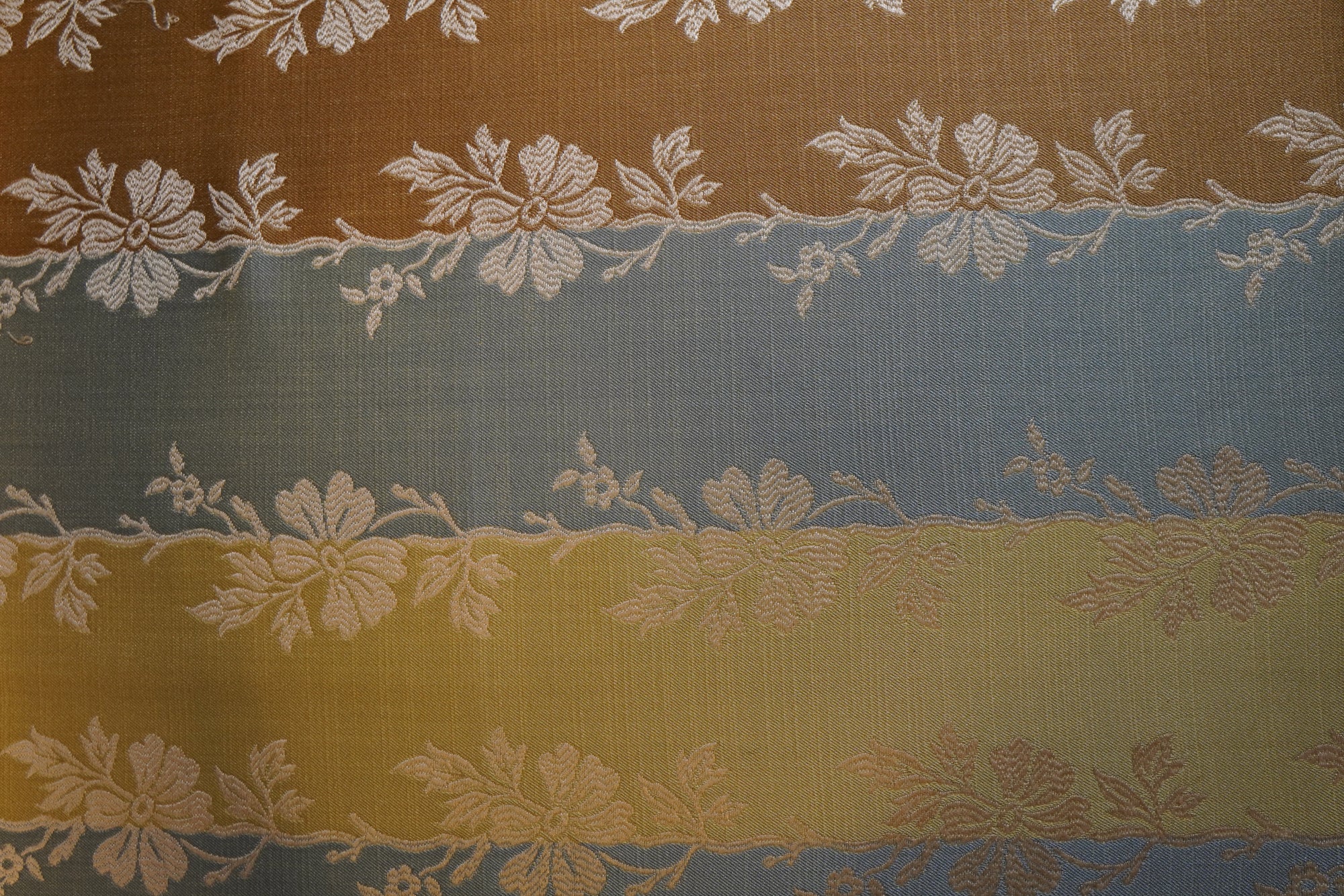 Striped Floral Vine Jacquard