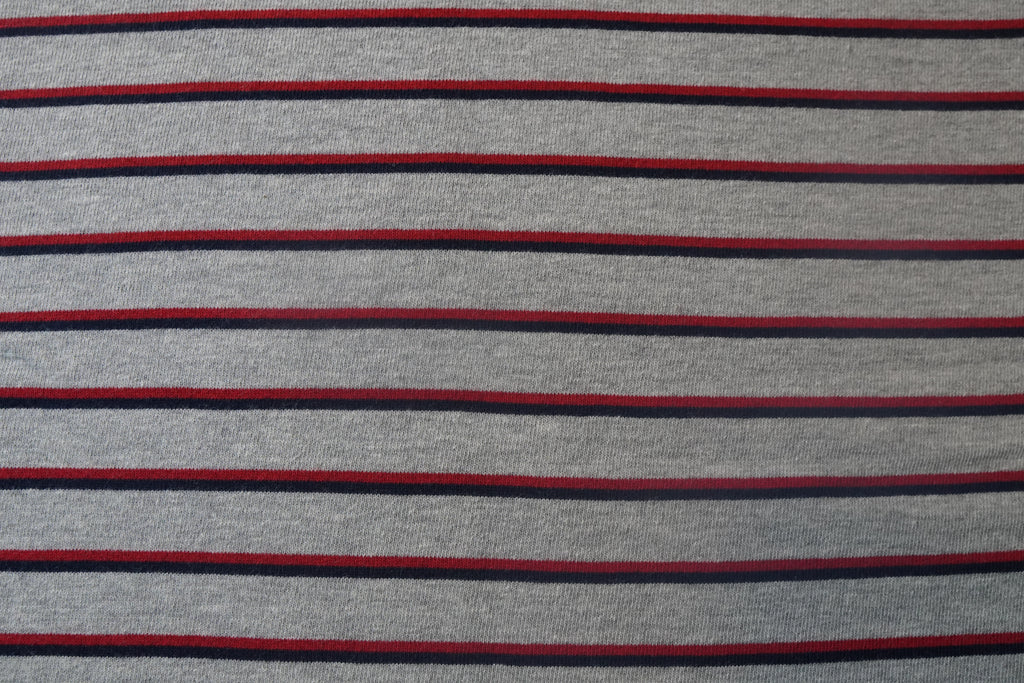 Red and Blue Striped Fleece