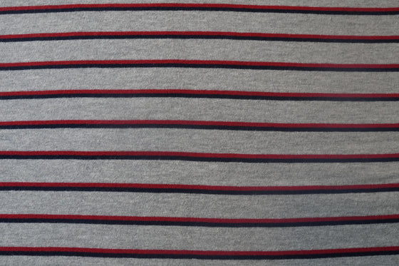 Red and Blue Striped Fleece