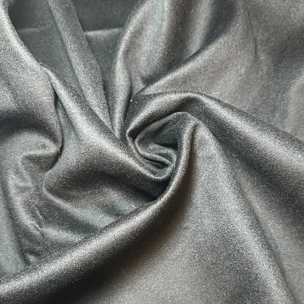 Black Wool Fused Coating