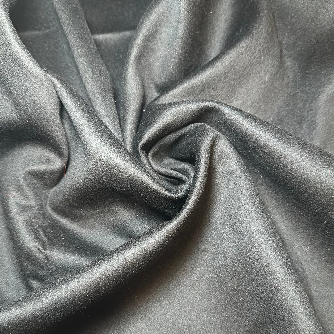 Black Wool Fused Coating