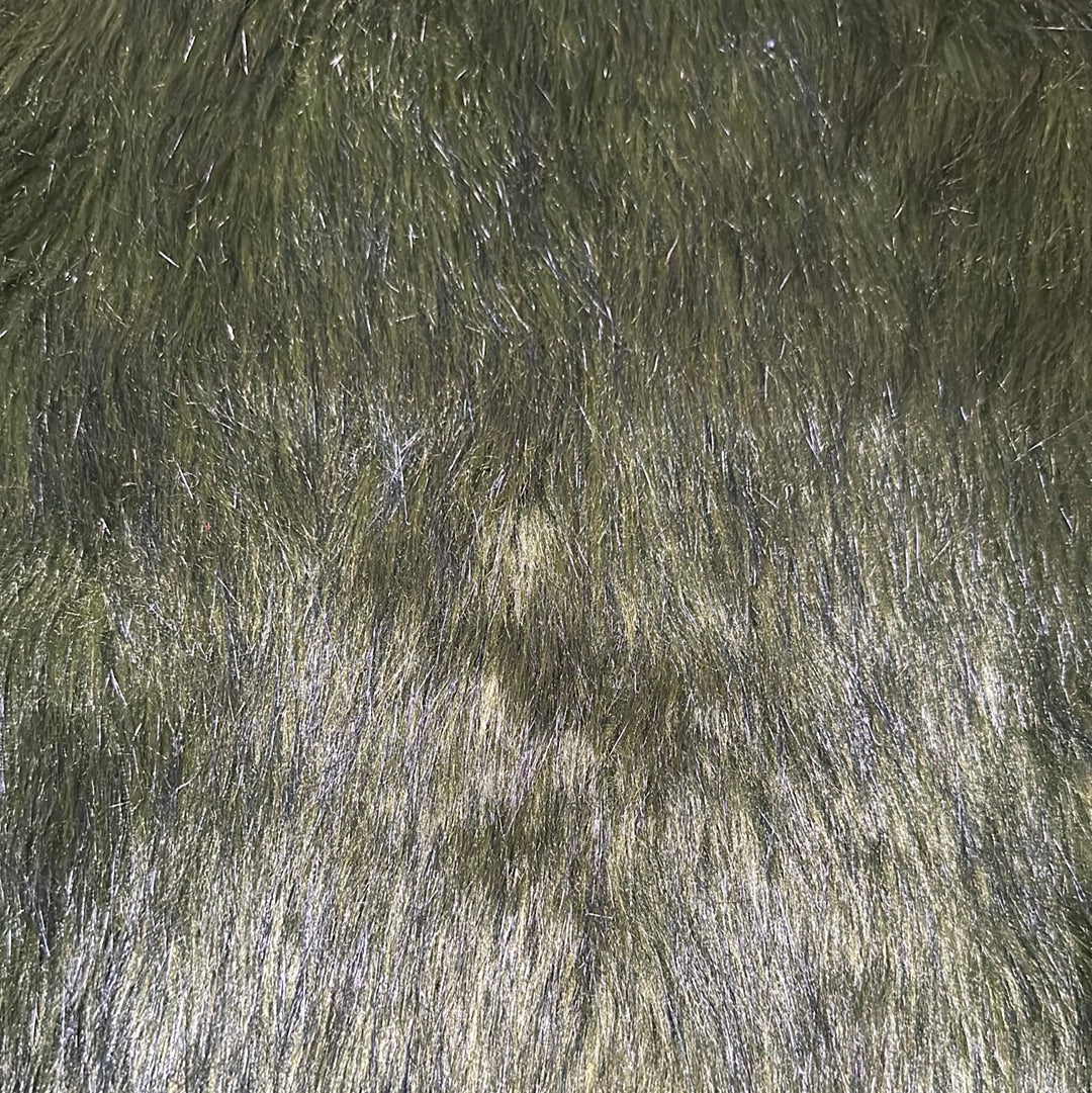 Deep Green Faux Fur
