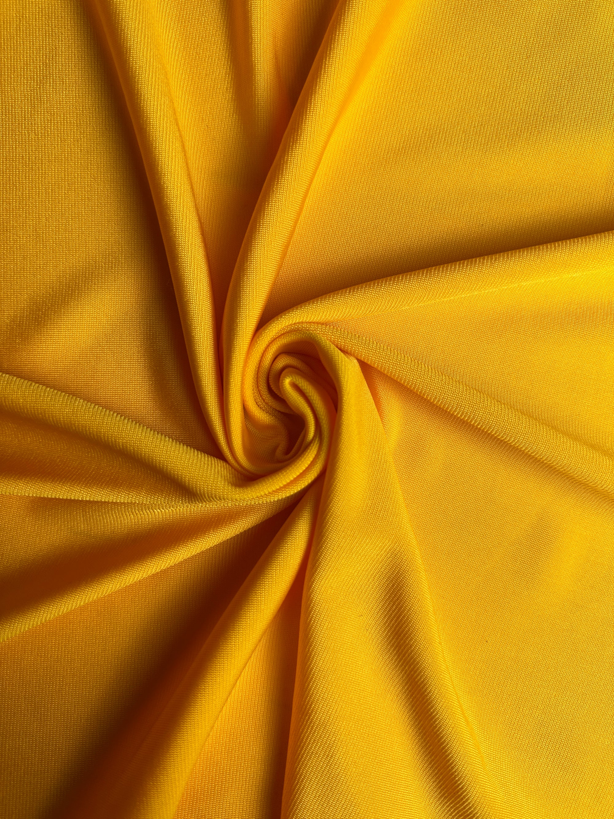 Golden Yellow Rib Spandex