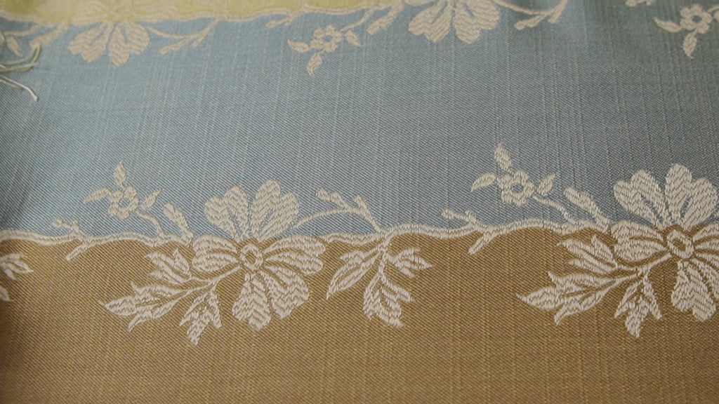 Striped Floral Vine Jacquard