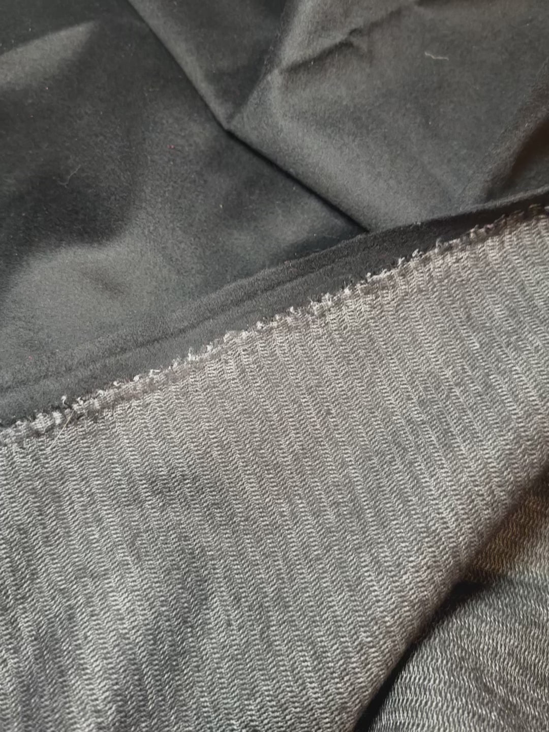 Black Wool Fused Coating