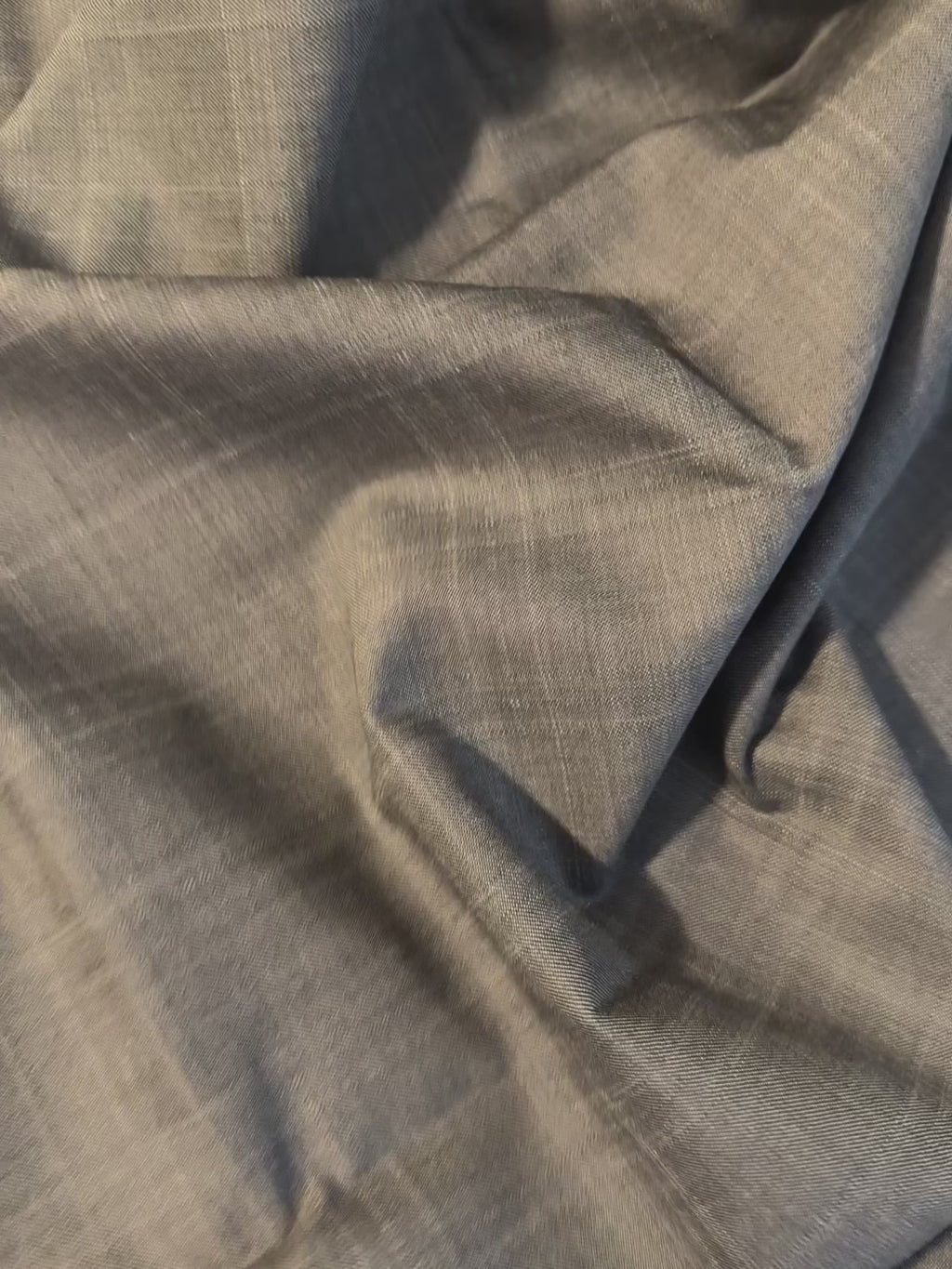 Grey Faint Plaid Suiting
